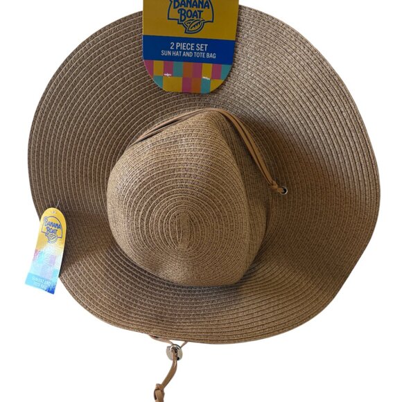 Banana Boat Canvas Tote & Sun Hat Vacation Combo -2/1 Gift Set - NWT - Picture 4 of 11